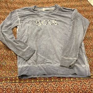 Blue denim washed SoulCycle long sleeve